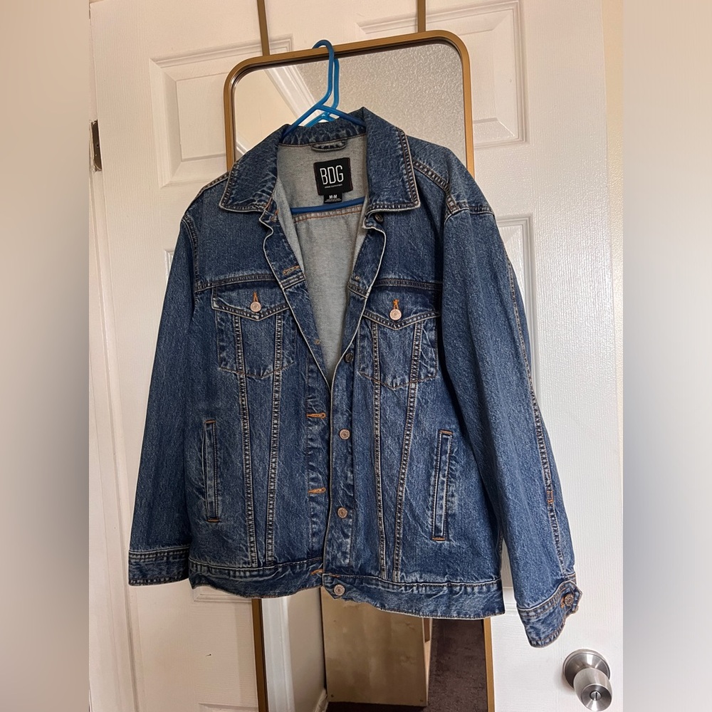 BDG Urban Outfitters Women's Denim Trucker Jean Jacket Blue Coat (Size M)